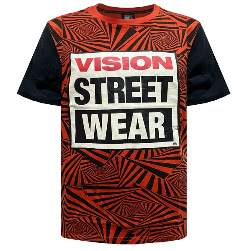 Orange red t-shirt Vision Streetwear for men