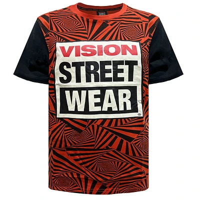 Orange red t-shirt Vision Streetwear for men