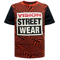 Orange red t-shirt Vision Streetwear for men