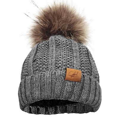 Grey beanie for women