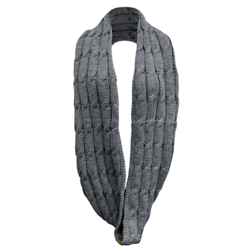 Grey infinity scarf for woman