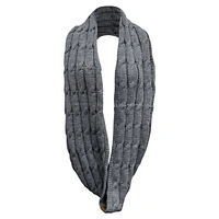Grey infinity scarf for woman