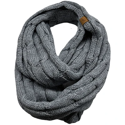 Grey infinity scarf for woman