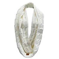 White infinity scarf for woman
