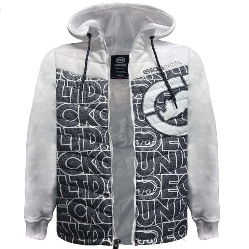 White hybrid jacket Ecko Unltd for men