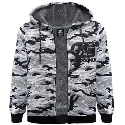 White camo sherpa jacket Ecko Unltd for men