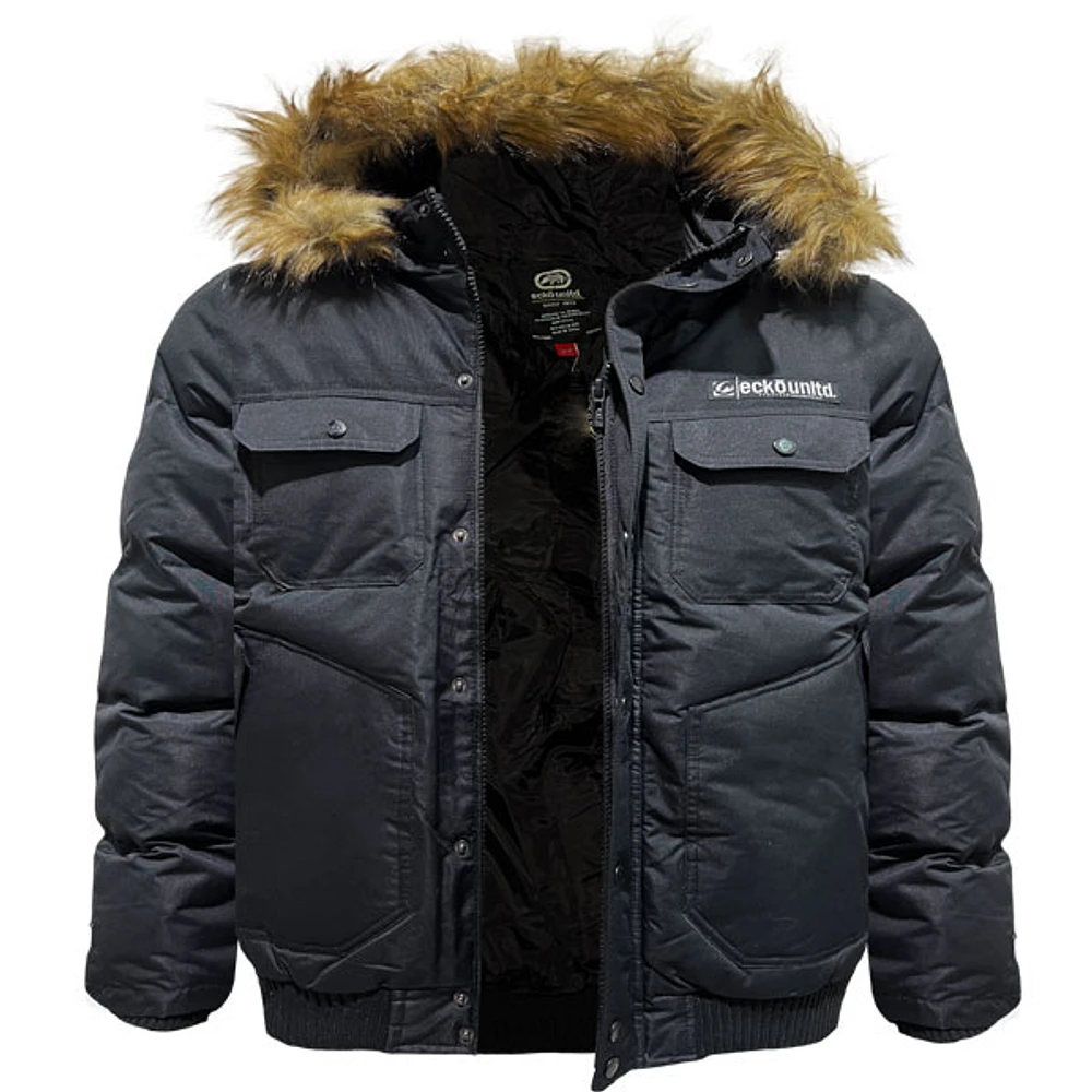 Black winter coat Ecko Unltd for men