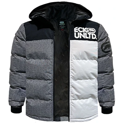 Grey and white Winter Coat Ecko Unltd for Men