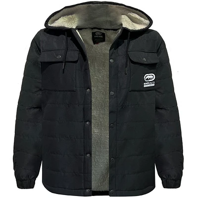 Black sherpa jacket Ecko Unltd for men