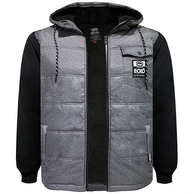 Grey sherpa jacket Ecko Unltd for men