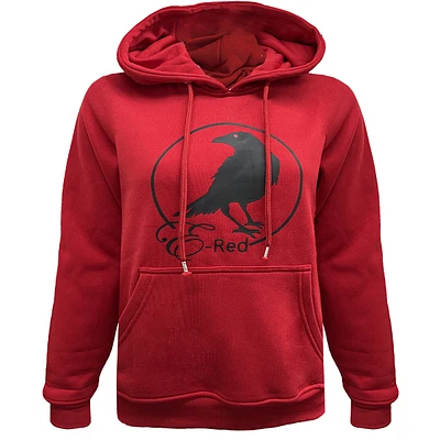 Red hoodie E-Red for women