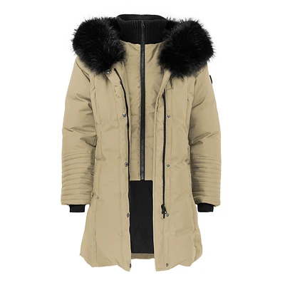 Taupe winter jacket NORTH WAVE for women