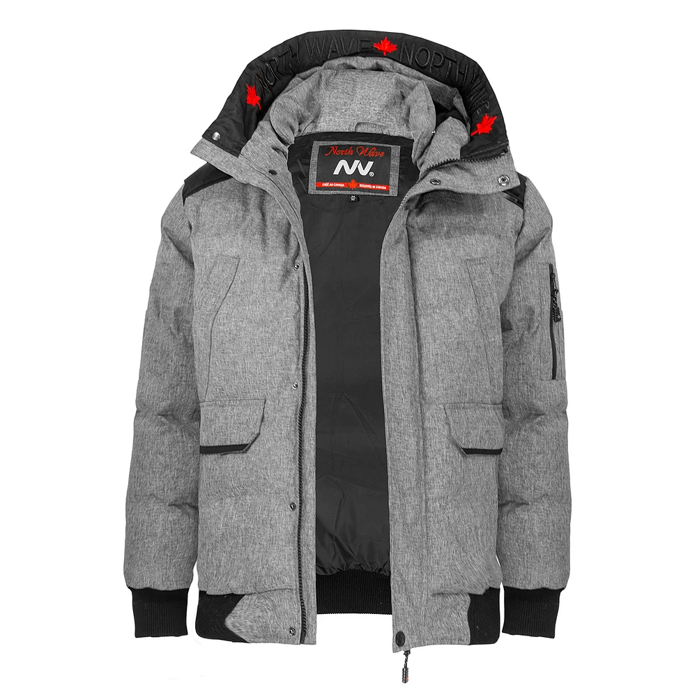 Grey winter jacket NORTH WAVE for men
