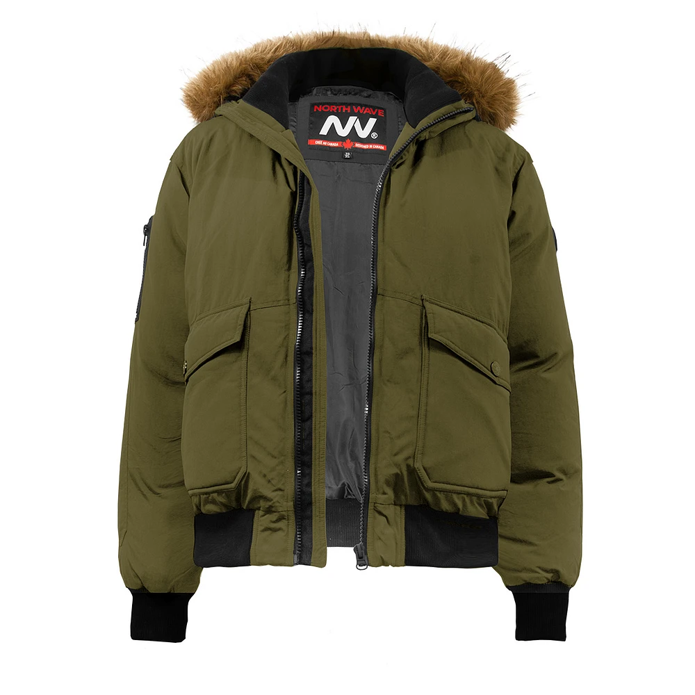 Khaki winter jacket NORTH WAVE for men