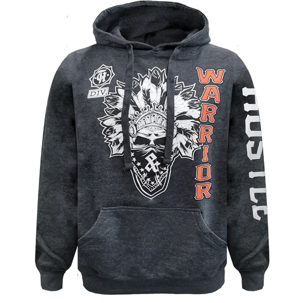 Charcoal hoodie Hustle & Thrive for men