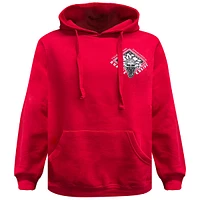 Red hoodie Hustle & Thrive for men