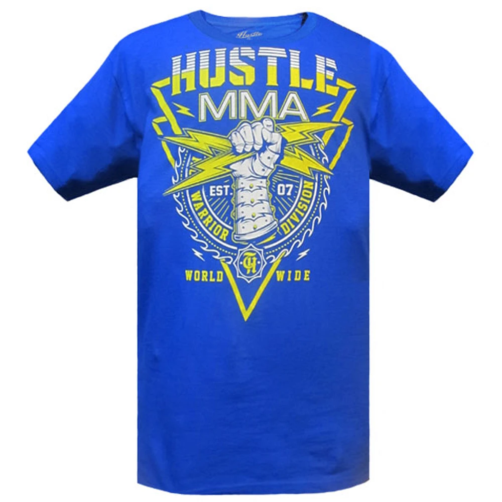 Blue t-shirt Hustle & Thrive for men
