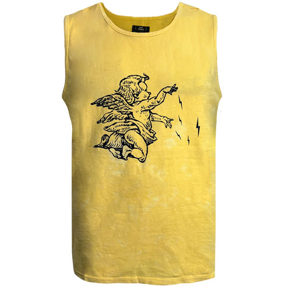 Yellow tank top for men