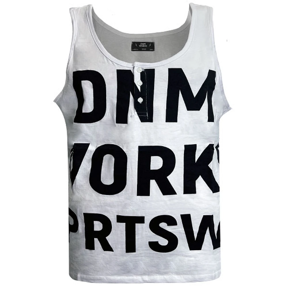White tank top for men