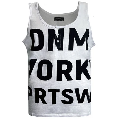 White tank top for men