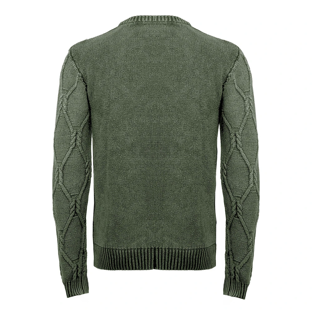 Guess Los Angeles  Olive burgundy sweater for men