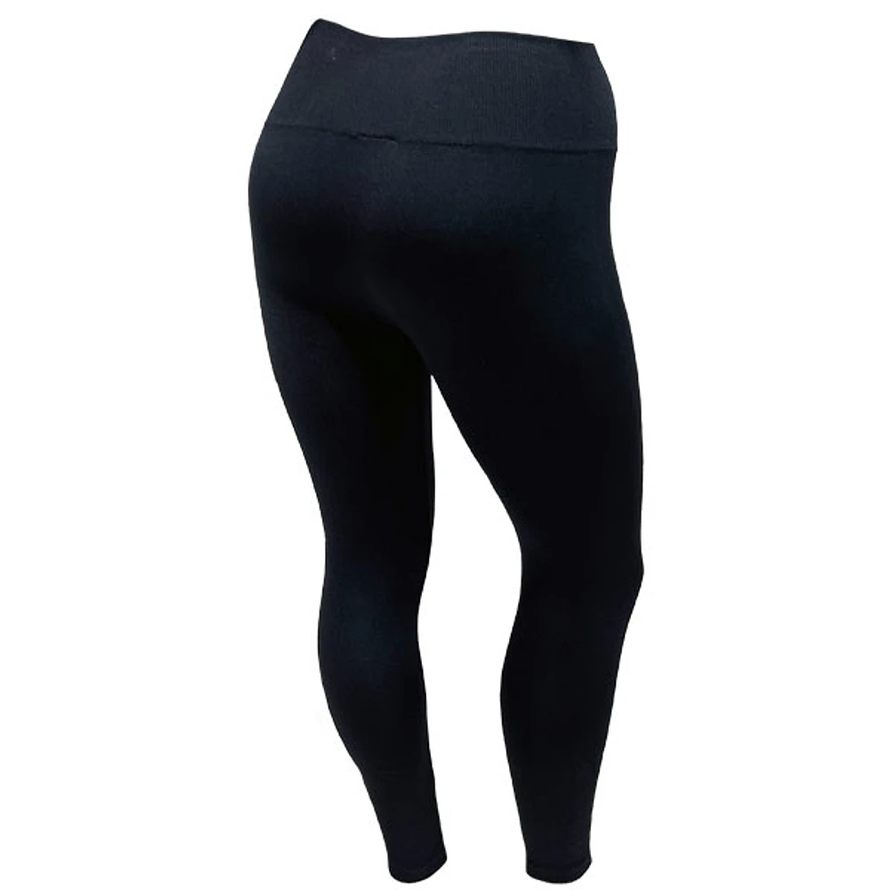 Black fleece lined legging for women