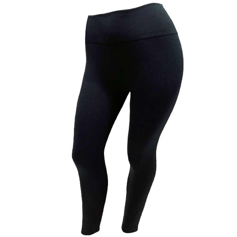 Black fleece lined legging for women