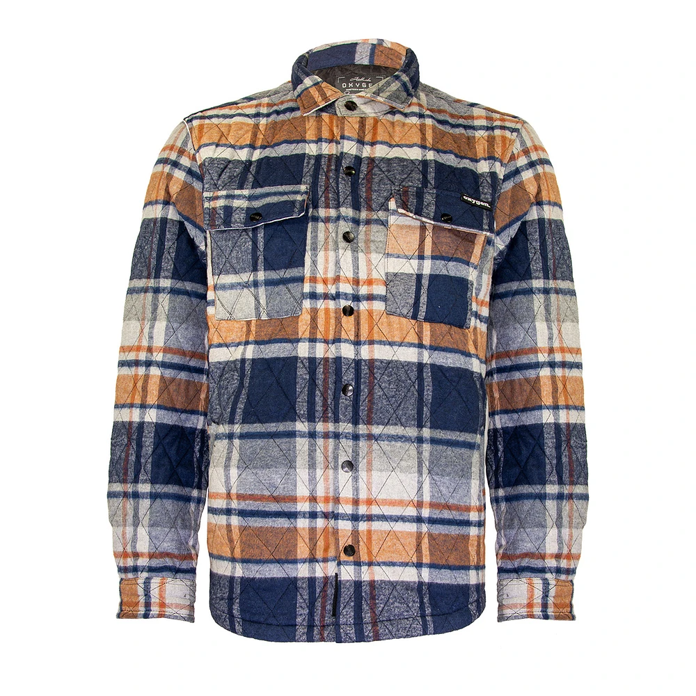 Mustard plaid jacket for men