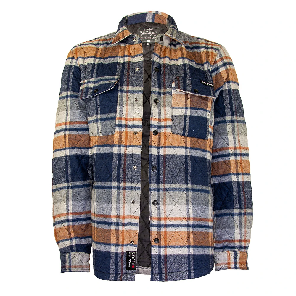 Mustard plaid jacket for men