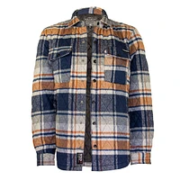 Mustard plaid jacket for men