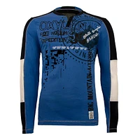 Oxygen Blue Long Sleeve T-Shirt for Men