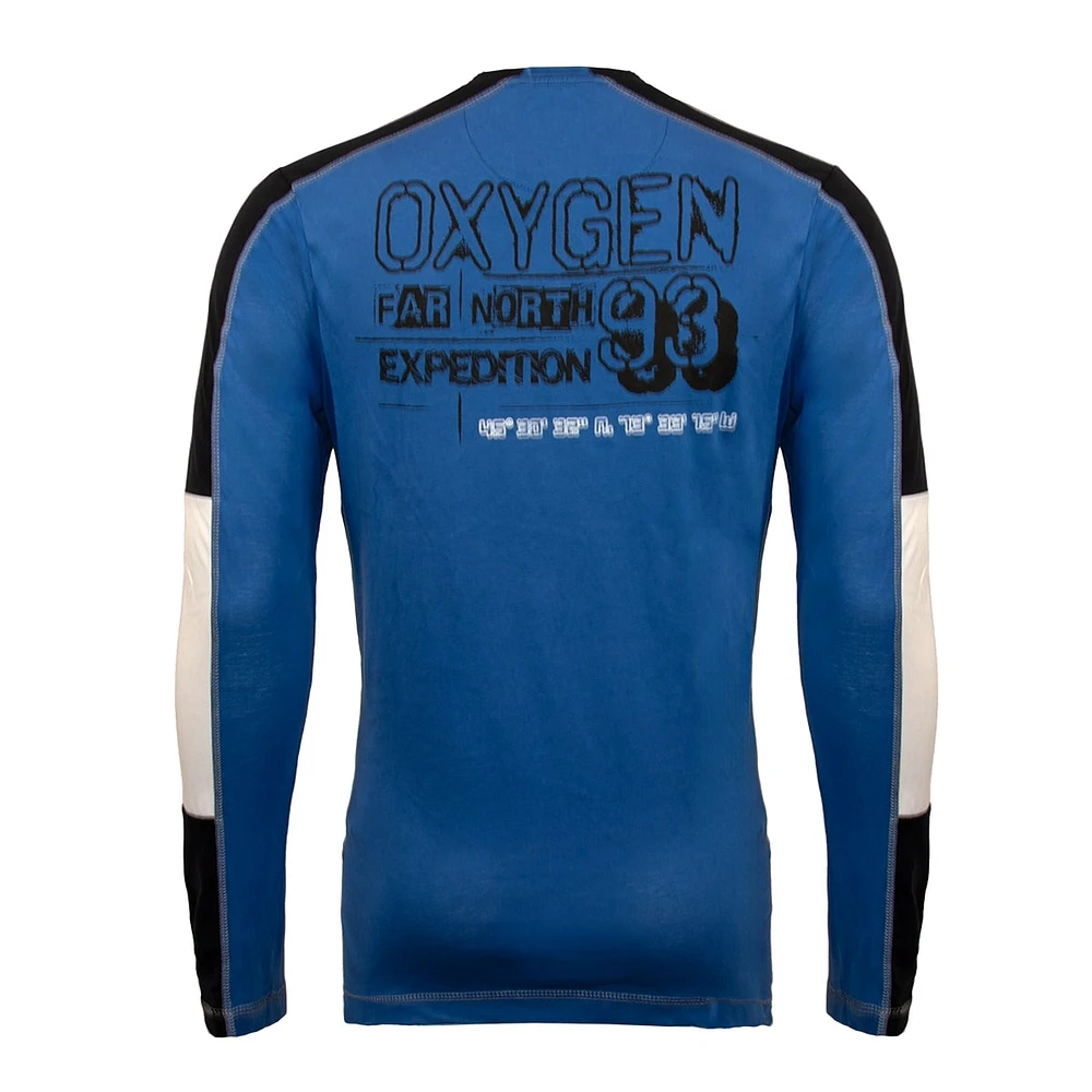Oxygen Blue Long Sleeve T-Shirt for Men