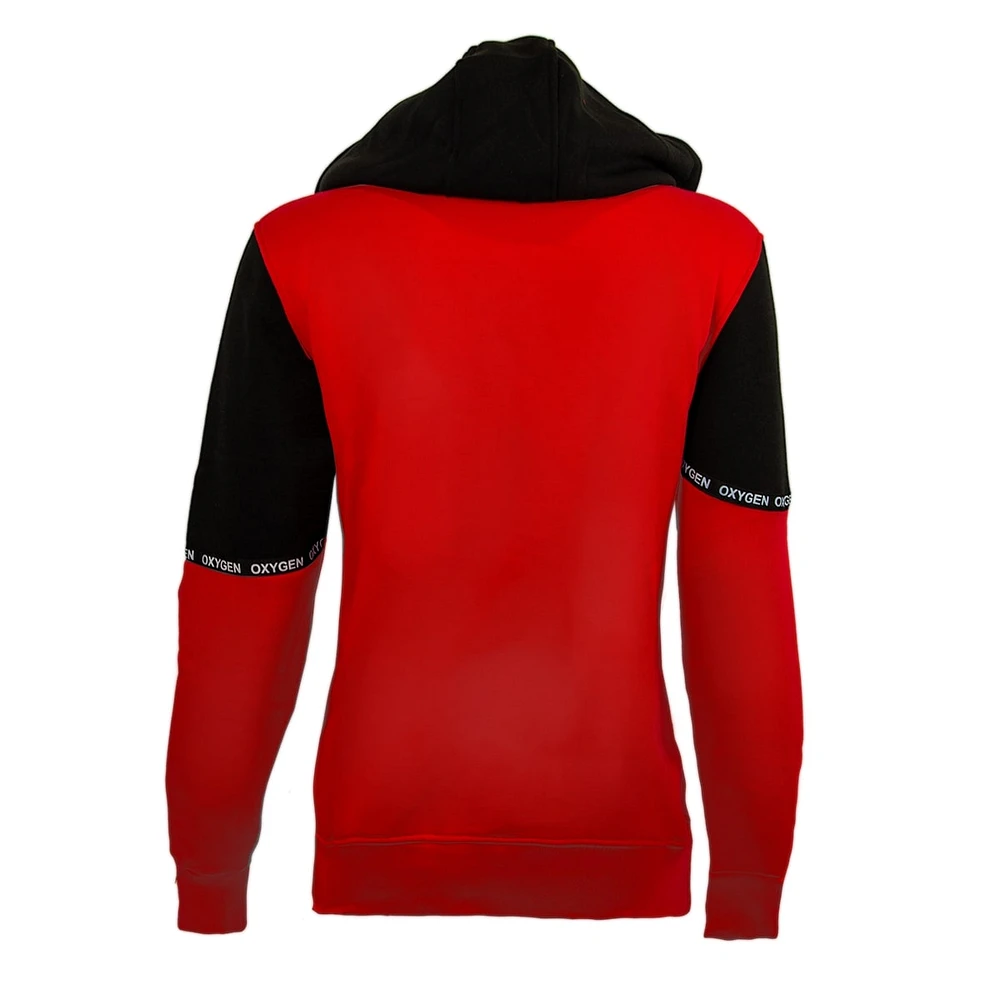 Oxygen Black and red Hood Zip for Women