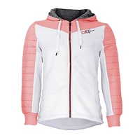 Oxygen white and pink light jacket for Women