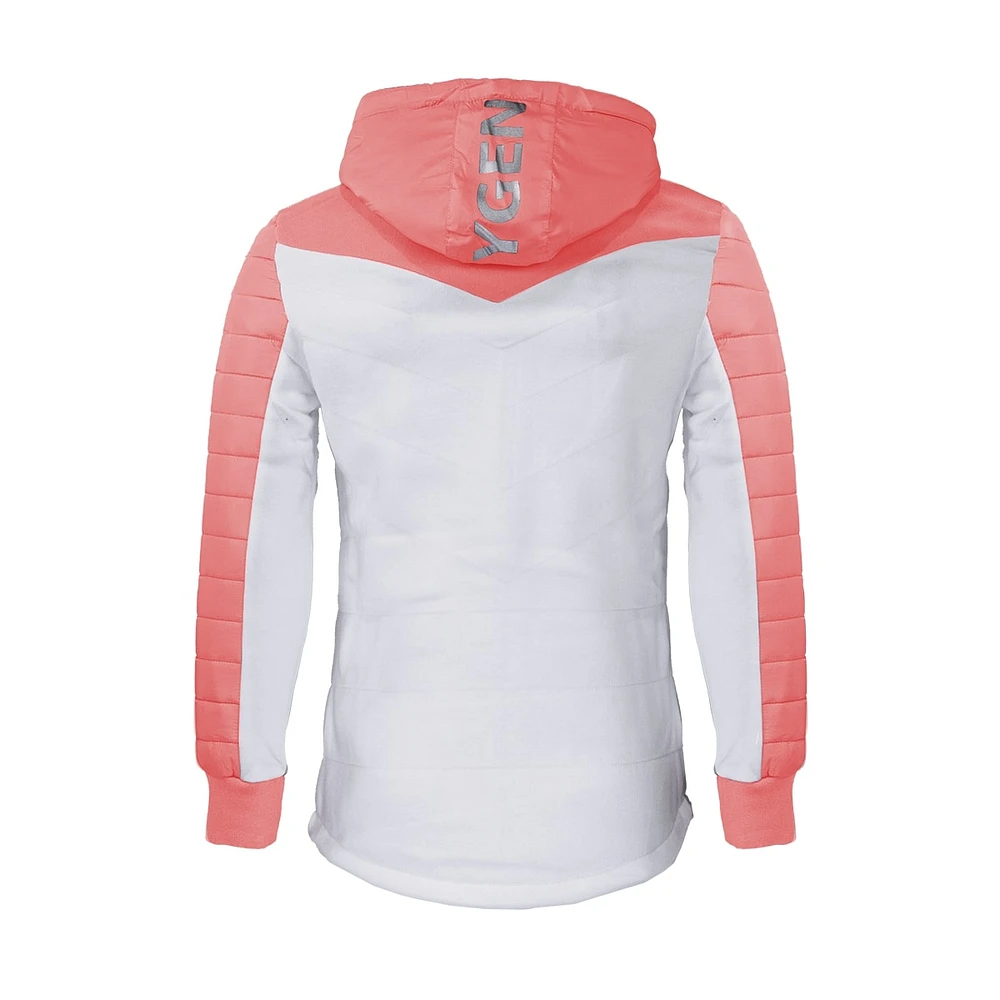 Oxygen white and pink light jacket for Women