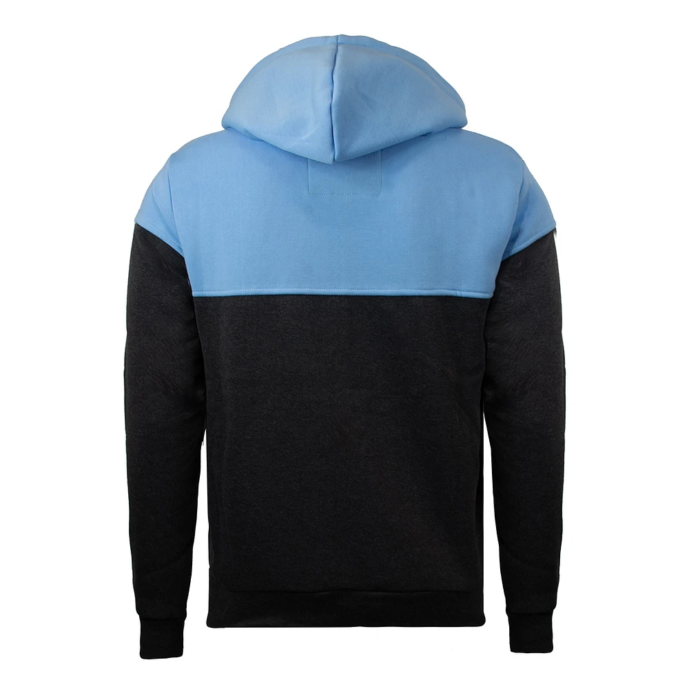 Charcoal and blue hood zip Oxygen for men