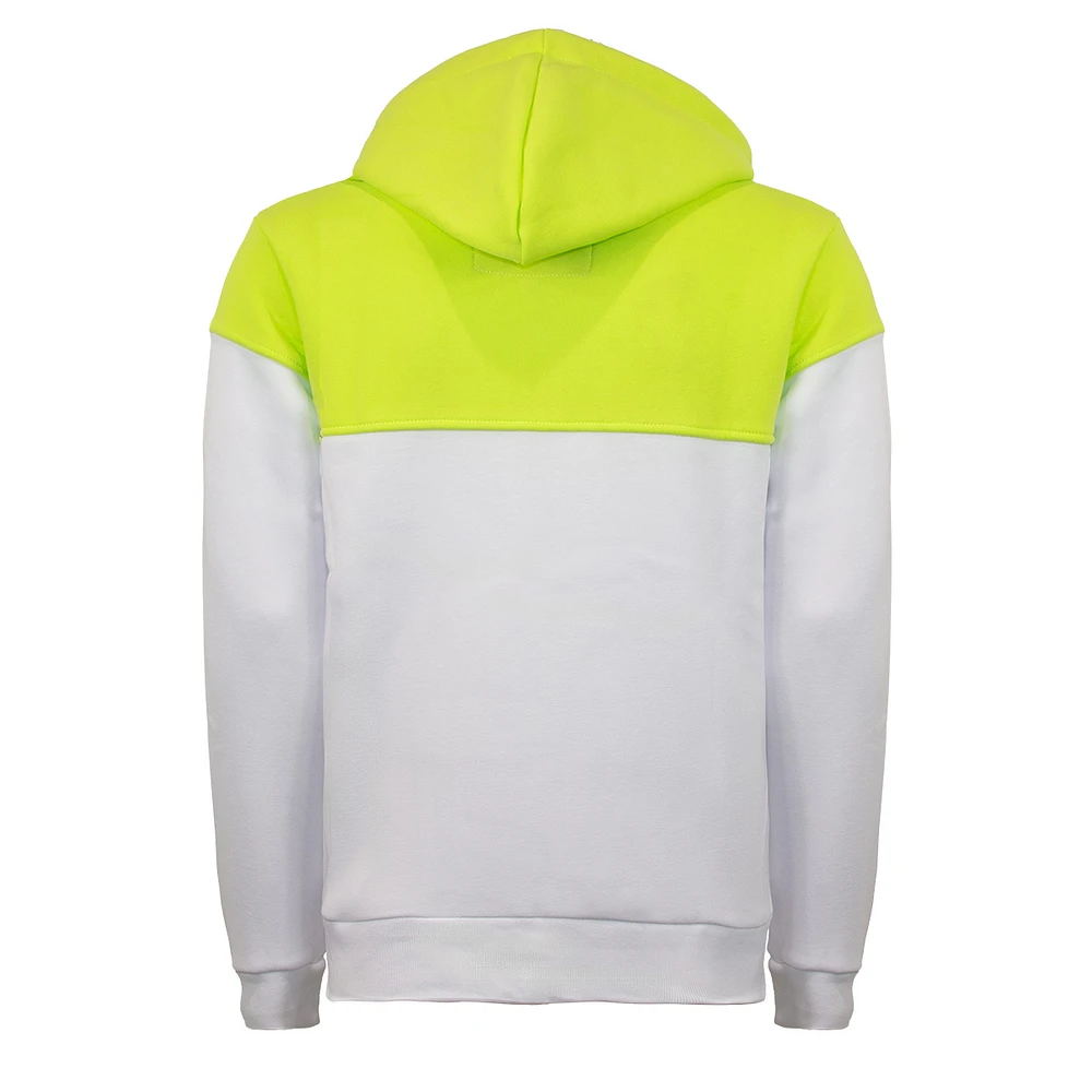 Lime & white hood zip Oxygen for men