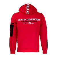 Red hood zip Oxygen for men