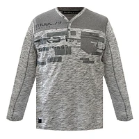 Grey t-shirt long sleeves Projek Raw for men