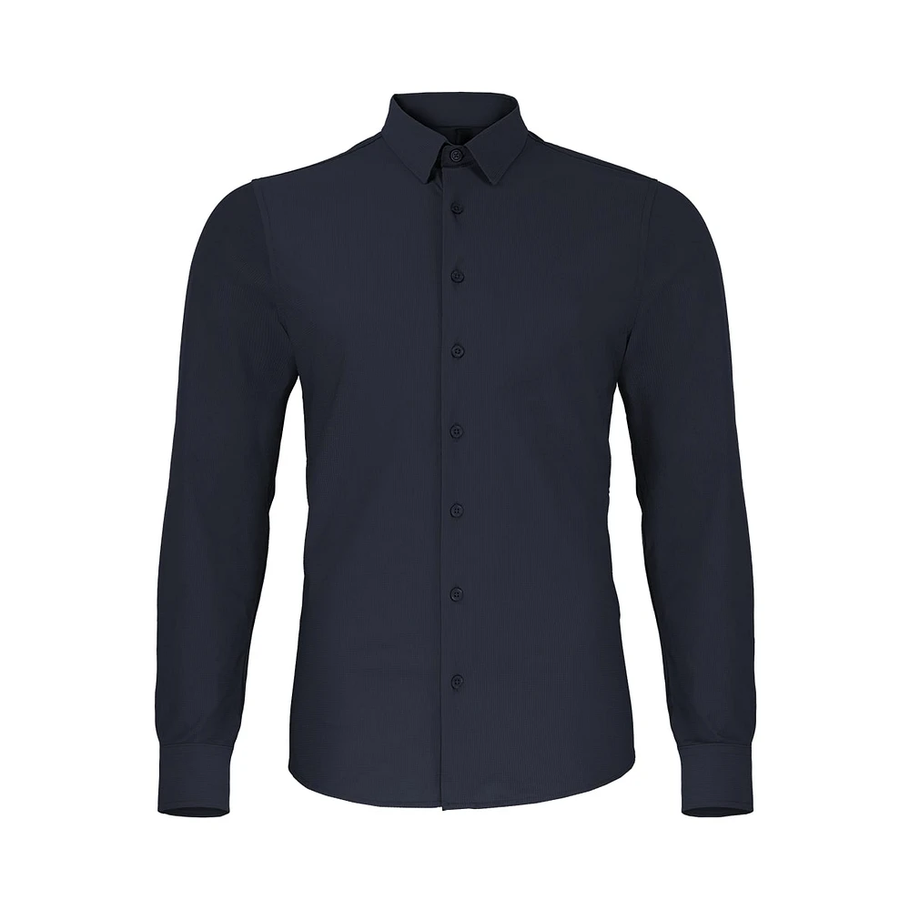 Navy shirt long sleeves Projek raw for men