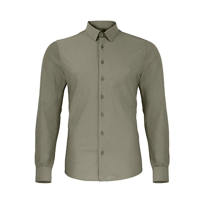 Taupe shirt long sleeves Projek raw for men