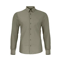 Taupe shirt long sleeves Projek raw for men