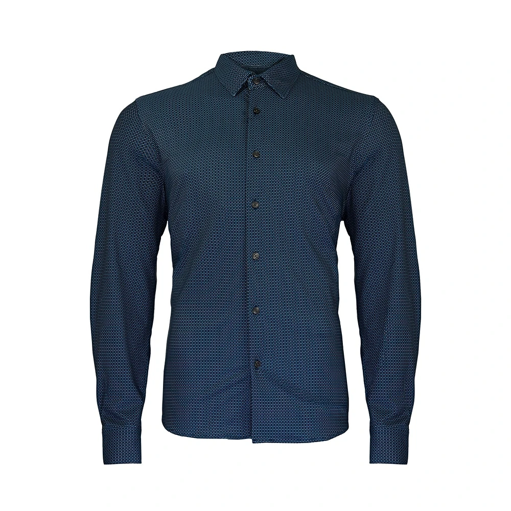 Dark blue shirt long sleeves Projek raw for men