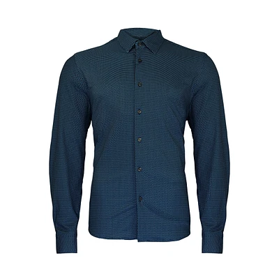 Dark blue shirt long sleeves Projek raw for men