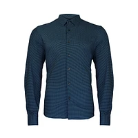 Dark blue shirt long sleeves Projek raw for men