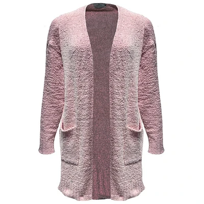 Pink duster cardigan for woman