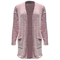 Pink duster cardigan for woman