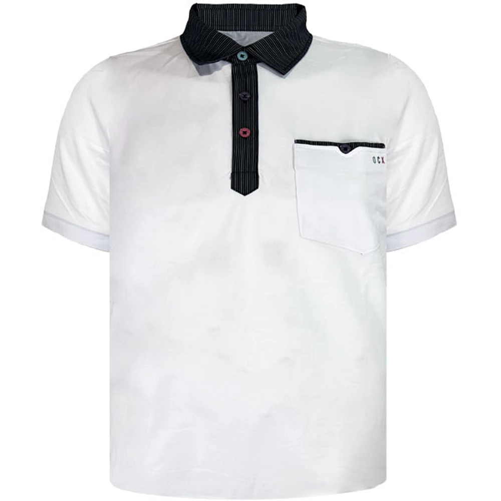 White polo shirt for men