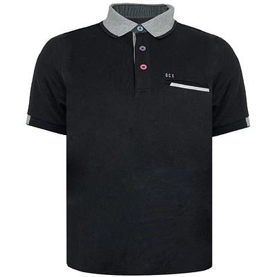 Black polo shirt for men