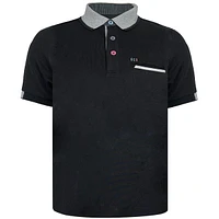 Black polo shirt for men